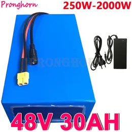 Ebike Battery 48v 13ah 15ah 25ah 25ah 30ah 750w 1000W 1500W 2000W 18650 Lithium Ion Bateria Pack Batterie Electric Bicycle.