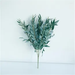 Fiori decorativi Stile nordico Simulazione Foglie di salice Oggetti di scena per matrimoni Disposizione dei fiori Decorazione Rami della foresta