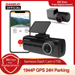 자동차 DVRS SAMEUO U750 DASH CAM CAR DVR 4K 후면보기 GPS WiFi 앱 비디오 레코더 리버스 24H 주차 모니터 DASHCAM AUTO CAR CAMARY DVR X0804 X0804