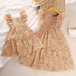 Sukienki dla dziewczynki sukienki dla dzieci letnie ubrania dla dzieci moda pieska krótkie rękaw szyfonowy kwiatowy ubrania księżniczki