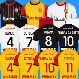 MAILLOT RCレンズ23 24サッカージャージーサンバルベペレイラダコスタオペンダガナゴソトカフォファナサッカーシャツ2023男性キッズキッズダンソアブドゥルサムドメディナディウフ