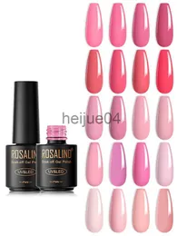 Nail Polish ROSALIND Nail Polish Varnish hybrid Red Series Nail Art Vernis Semi Permanent Base Top Coat UV LED Soff Off Gel nail polish x0806