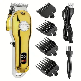 Máquina de cortar cabelo elétrica recarregável - Faça cortes de cabelo profissionais em casa com este aparador de cabelo sem fio!