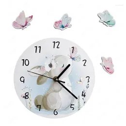 Настенные часы Fushyfe Fairy Tale Forest Aatercolor Kids Clock Cross Border Cartoon SWC014