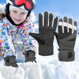 Rowerowe rękawiczki Winter Glove Outdoor Kids Boys Dziewczęta WITOOK WITOR STARY WODY WODY WODY KIERWSZY Snow Snow Ski z hakiem i pętlą