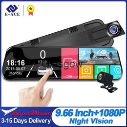 Car DVRs EACE A20P 10 Inch Car Dvr Streaming Media Mirror FHD 1080P Video Recorder For Auto Dual Lens Support 1080P Rearview Camera x0804 x0804