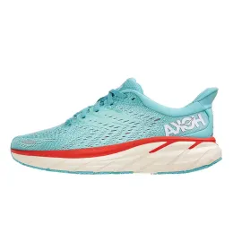 Hoka Bondi 8 Clifton 9 Running Shoe Hokas Shoes Carbon Free People Harbour Mist Outer Space Women Mens Trainers Outdoor Sports