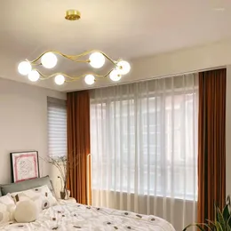 Pendelleuchten Luxus Gold LED Kronleuchter Zuhause Kinder Wohnzimmer Esszimmer Schlafzimmer Restaurant Hängelampe drinnen dekorativ