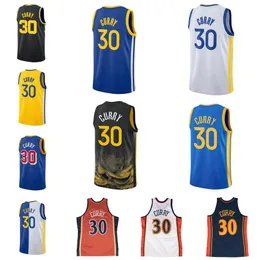 Basketball Jersey Stephen Curry white blue orange Men Women Youth S-XXL city jerseys