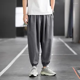 Mäns byxor 2023Ready stock streetwear byxa byxa ankellängd lös mens harem joggar casual tröjor för hane