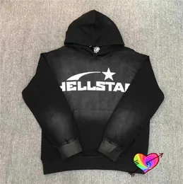 2023 HellStar Dios Basic Bluie Men Men 1 1 Vintage czarne piekielne bluzy z kapturem bluzy z kapturem z kapturem gwiazdy T230806