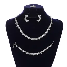 Set di gioielli da sposa Set HADIYANA Vintage Classico Fidanzamento Collana da sposa Bracciale Anello Orecchino Squisito BN8083 Parrure De Bijoux 230804