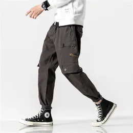 Pantalon homme tactique coton Cargo hommes Streetwear militaire décontracté droit taille élastique cordon pantalon