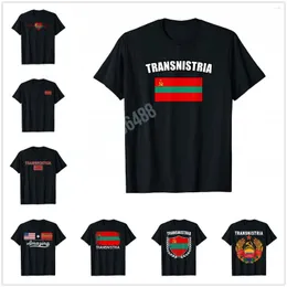 メンズTシャツその他デザイントランスニストリアンフラッグヴィンテージトランスニストリアTシャツの男性女性シャツトップコットンティー