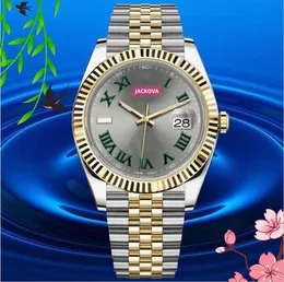 Luxury Day Date Mens 904L Stainless Steel Watches 41mm Automatic Mechanical Movement Luminous Sapphire Glass 5TM Waterproof Deep Sweeping Wristwatches gifts