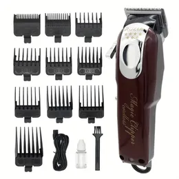 Máquina de cortar cabelo profissional recarregável aparador de cabelo sem fio máquina de corte de cabelo elétrica máquina de cortar cabelo para salão de barbeiro uso doméstico