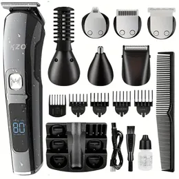 Beard Trimmer For Men Beard Trimming Kit With Hair Clippers, Electric Razor, Waterproof Mustache, Face, Nose, Ear, Balls, Body Shavers