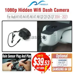 CAR DVRS RealSun 1080p CAR DVR WIFI DASH CAMERA -CAMER DECORDER Двойная линза Easy Установка для Audi A1 A3 A4 A5 A6 A7 A8 Q2 Q3 Q5 Q7 X0804 X0804