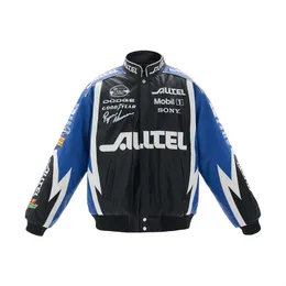 Mens Jackets SS Leather Limited Edition Vintage Racing Clothes European Blue Black Baseball Motorcykeljacka 230804