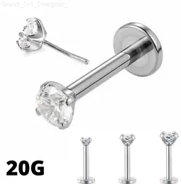 Pierścienie nosowe kołki 50pcs biżuteria do ciała 20g pchnięcie górna nosek warga morne pierścienie kolczyki stadnina cz chrząstka helisa tragus piercing biżuteria do ciała L230806