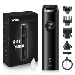 Uppgradera din grooming-rutin med Sejoy 8-i-1 Electric Hair Trimmer Set!