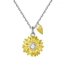 Pendant Necklaces Flower Modeling Necklace Friendship Couple For Moisennette Fashion Accessory Leaves