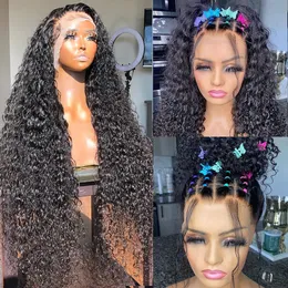 Deep Wave Frontal Wig 13x6 Hd Lace Loose Water Wave Glueless Wigs Wet and Wavy 30 Inch 360 13x4 Curly Lace Front Human Hair Wig