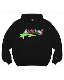 Y2k Hoodie Badfriend Hip Hop Letter Printed Oversized Sweatshirt Men Women 2023 New Promo Harajuku Casual Loose Tops Streetwear T230806