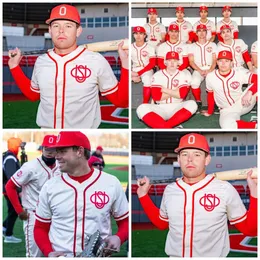 Camisa de beisebol do estado de Ohio dos anos 1900, uniformes retrô, camisa personalizada, qualquer nome, número, homem costurado