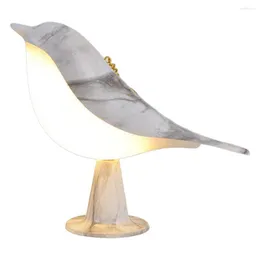 Candeeiros de mesa Lâmpada led regulável pássaro temperatura de cor ajustável sem cintilação luz noturna para decoração de quarto forma mesa de cabeceira