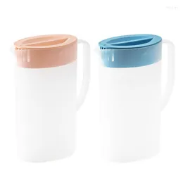Frascos de quadril jarro de suco com tampa para restaurante grande recipiente chaleira portátil para bebidas com grau alimentício bico em V