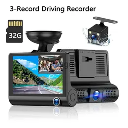 カーDVRS CAR DVR 170 FOV 3LENS内部Allround Video1080p解像度駐車支援リア防水レンズ24HパーキングモニターX0804 X0804