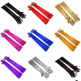 Brudhandskar kläder förlängda armbågen spandex satin mti-färg klänning prestanda y hand ärm droppe leverans party evenemang tillbehör dhotp