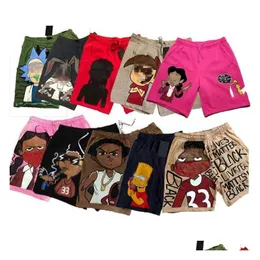 Men'S Shorts Desinger Cartoon Men Cotton With Tag Mens Basketball For Plus Size S-3Xl Drop Delivery Apparel Clothing Dhlnd