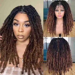 Other Health Beauty Items Butterfly Locs Crochet Hair Full Lace Wig With Baby Hair for Women Handbraided Faux Locs Braids Messy Natural Hair Extension x0821