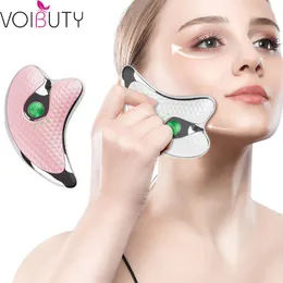 Massaggiatore per il viso Collo Guasha Dispositivo per la rimozione delle rughe Corpo Dimagrante Electirc Skin Beauty Care Strumento per raschiare 230804