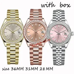 High End Women Watch Luksusowy zegarek Automatyczny zegarek Wysokiej jakości Watch Watch 36 mm 31 mm 28 mm Sport Watch Watch Mosang Stone Watch ThirtySix Aaawatch