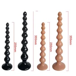 Massager duże koraliki analowe Korki długie kulki wtyczka tyłka dorośli dla kobiet mężczyzn gej anus masturbator expander buttplug Dilatador