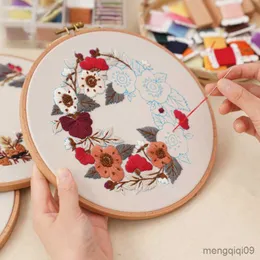 中国製品Diy Flower Embroidery with for viginner cross stitch set heedlework Sewing Art Handmade Craft Home Decor Wholesale R230807