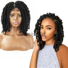 Human Hair Capless Wigs Laiya Braid Store New Arrival Black Soft Butterfly Locs Wig Faux Soft Crochet Braids Heat Resistant Fiber Wig for Black Women x0802