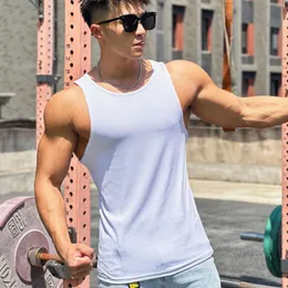 Men's Tank Tops Muscle Brothers Summer Fitness Top For Men Outdoor Running Leisure Sports Sleeveless Racerback