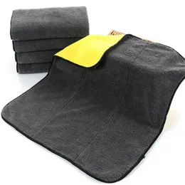 2X 800gsm 45cmx38cm Super Thick Plush Microfiber Car Cleaning Cloths Car Care Microfibre Wax Polishing Detailing Towels239x