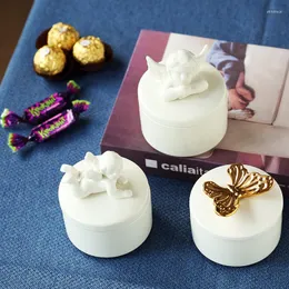 Opakowanie prezentów 1PC Creativid Ceramic Birthday Box Candy Can Nordic Personalized Collection Storage
