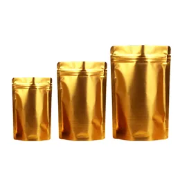 Złoty torba mylarowa odporna na gorące plastikowe torby opakowaniowe Palanie