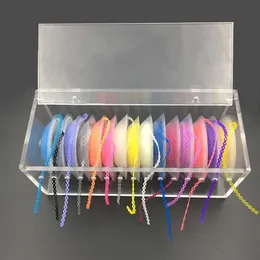 Other Oral Hygiene High Quality Dental Orthodontic Power Chain Dispenser Placing Box Acrylic Rubber Band Organizer 230807