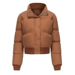 Women's Trench Coats Puffer Quilted Jacket Women Autumn Winter Jackets For 2023 Short Parkas Apricot Yellow Caramel Parka Mujer Army Green