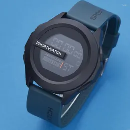 Armbanduhren POSHI Sportuhr für Mann Luxus digitale Armbanduhr Stoppuhr leuchtend mit Datum Woche Original wasserdichte Uhr