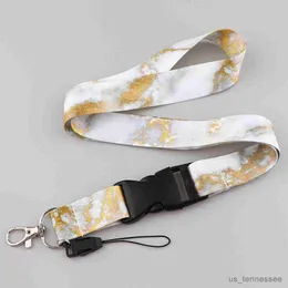 Handygurte, Marmor-Druck, Lanyard, Kameragurt, Schnalle, abnehmbarer Umhängegurt für Schlüsselkarten, Handygurte, Ausweishalter, Hängeseil R230807