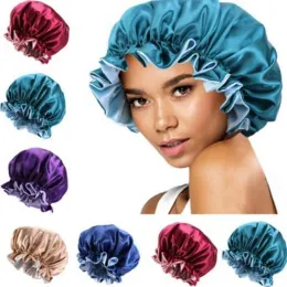 Шелковая ночная шляпа шляпа Clippers Double Side Wear Women Head Cover Cover Sleep Sleep Sleep Bannet для красивого -пропасть идеальную ежедневную заводскую распродажу CPA3306