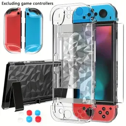 Transparent TPU -skyddsfall för Nintendo Switch/Switch OLED, skyddande fall Integrerat Lite -fodral